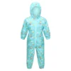 Regatta Childrens/Kids Pobble Peppa Pig Clouds Waterproof Puddle Suit (Aruba Blue)