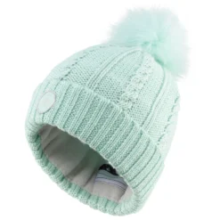 WEDZE KIDS’ SKI HAT - CABLE-KNIT FUR WOOL -WEDZE Store k153d26dff8ea913f9c90ec85bb3b3060