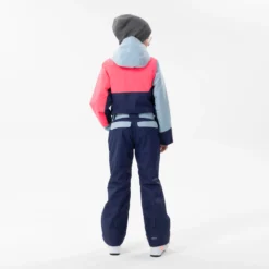 WEDZE KIDS’ WARM AND WATERPROOF SKI SUIT 500 PINK AND BLUE -WEDZE Store k3353eab03f210f4baf56470617dbb88c