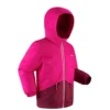 WEDZE Kids’ Warm And Waterproof Ski Jacket – 100 Pink