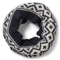 Craghoppers Fairisle Snood (Blue Navy/Calicio Cream)