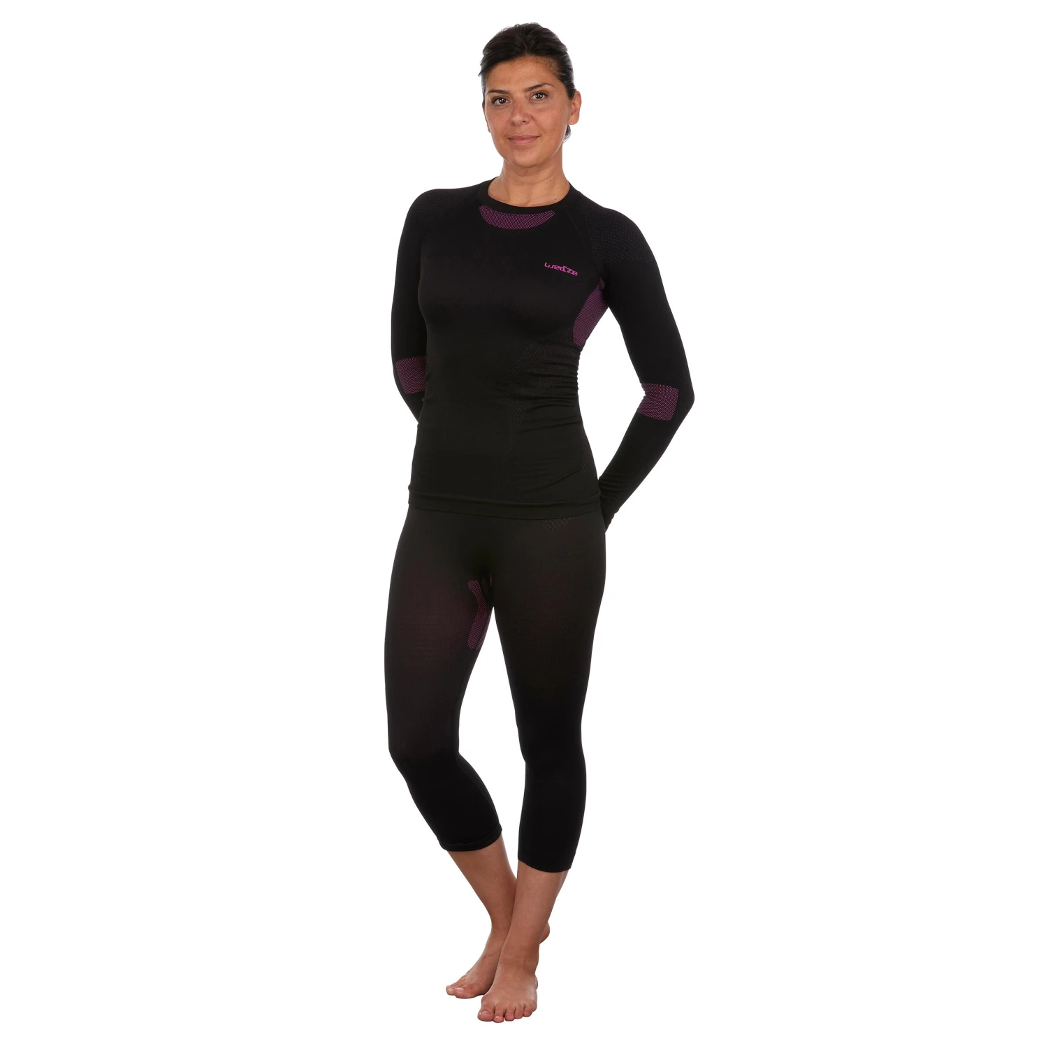 WEDZE Women’s Seamless Ski Base Layer Bottom - BL 580 I-Soft 2 WEDZE Women’s Seamless Ski Base Layer Bottom - BL 580 I-Soft - Image 2