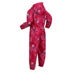 Regatta Childrens/Kids Pobble Peppa Pig Floral Waterproof Puddle Suit (Pink Fusion) -WEDZE Store k5950f065550a13b286fb2c6d4e2dc162