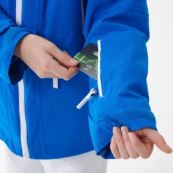 WEDZE KIDS’ WARM AND WATERPROOF SKI JACKET 900 BLUE -WEDZE Store k731e8526b8da90e249247f4297d61ed7