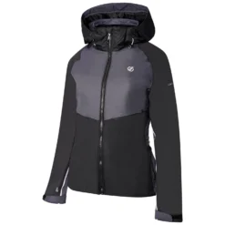 Regatta Womens/Ladies Radiate II Waterproof Ski Jacket (Black/Ebony Grey) -WEDZE Store k850fb73837c163a9c4e61f4ab599e25c