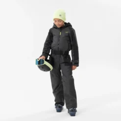WEDZE KIDS’ WARM AND WATERPROOF SKI SUIT 500 GREY -WEDZE Store k8b1df83c1e9053cbcc2402cb1faaecfd