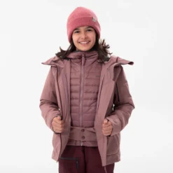 WEDZE GIRLS 3-IN-1 WATERPROOF SKI JACKET FR 900 -WEDZE Store k9378bc44062ed132bdc85ae9d8934b74