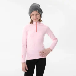 WEDZE Kids’ Ski Base Layer Top - BL 500 1/2 Zip -WEDZE Store kb02acdd98b87dbafdad19506c5ef257b