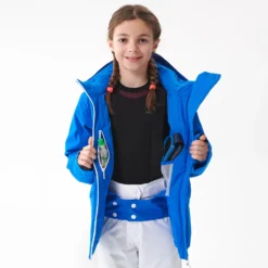 WEDZE KIDS’ WARM AND WATERPROOF SKI JACKET 900 BLUE -WEDZE Store kb053f679e65d4de3934eb3d4c81b5610