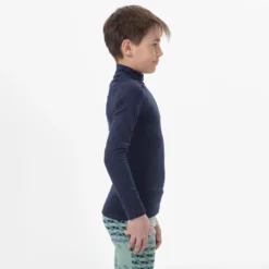 WEDZE Kids’ Ski Base Layer Top - BL 500 1/2 Zip -WEDZE Store kb4d4b3378630947b74c9751de901abb7