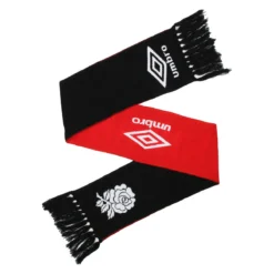 UMBRO 22/23 England Rugby Scarf (Black/Fiery Red)