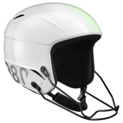 WEDZE Kids’ FIS Competition Ski Helmet With Chin Guard - White