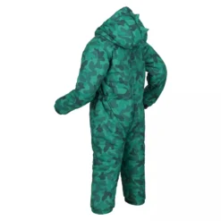 Regatta Childrens/Kids Penrose Camo Puddle Suit (Jellybean Green) -WEDZE Store kc5ca3fd56b6e857d24a8027be04b0696