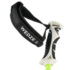 WEDZE Women's Downhill Ski Poles Boost - White And Yellow -WEDZE Store ke8b89a1d3019acb22382c78d250fca24