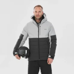 WEDZE Men's Mid-Length Warm Ski Jacket 100 -WEDZE Store keb9fbf1a90df63203da3d1eb06d83797